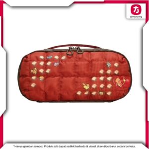 Hori Quilted Medium Pouch Pokemon Pixel Red Switch 2 Official