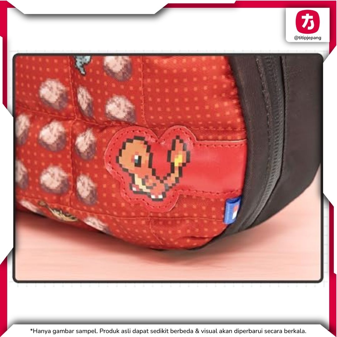 Hori Quilted Medium Pouch Pokemon Pixel Red Switch 2 Official