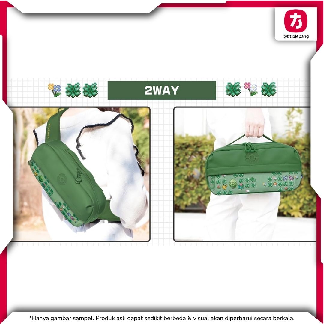 Hori Shoulder pouch Pokemon Pixel Green Pouch Switch 2 Official