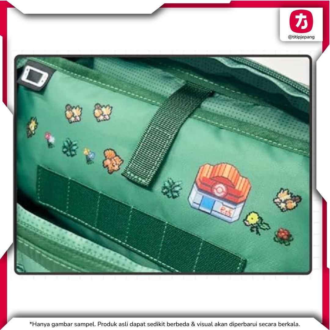 Hori Quilted Medium Pouch Pokemon Pixel Green Switch 2 Official
