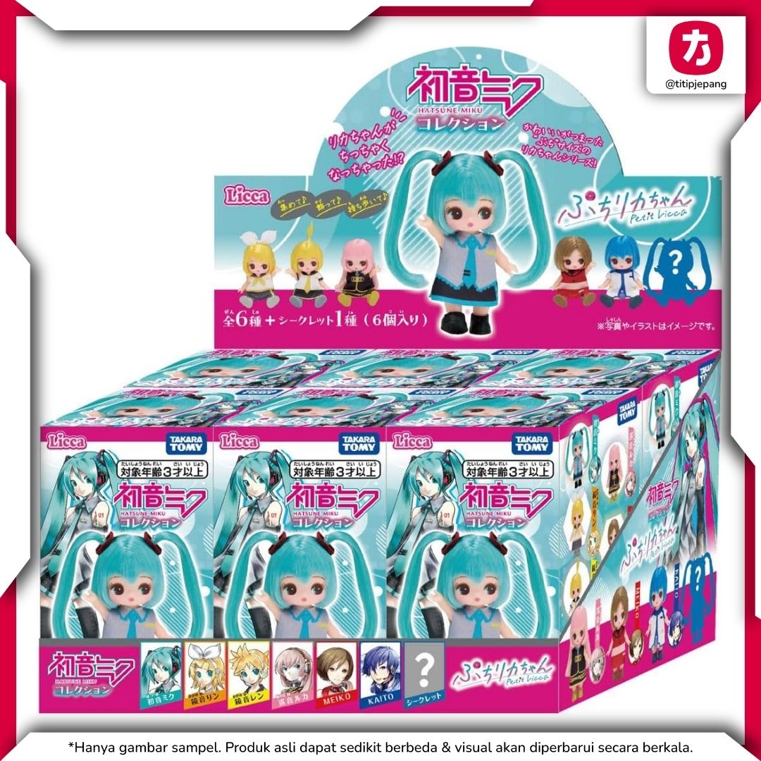 Takara Tomy Doll Petit Licca-chan Hatsune Miku Collection 6 BOX Blindbox Takara Tomy Doll Petit Licca-chan Hatsune Miku Collection 6 BOX Blindbox