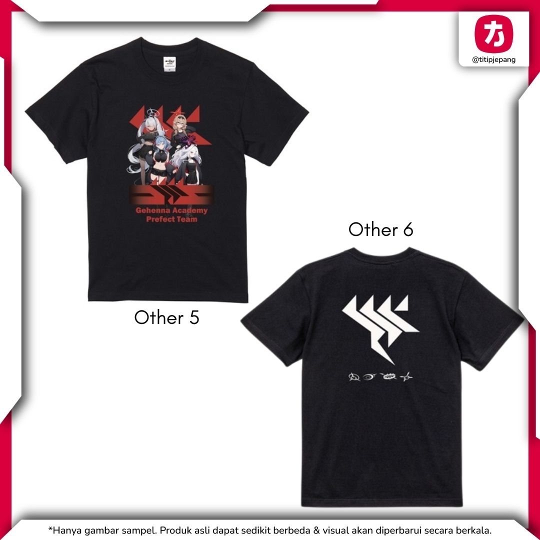 Kaos Anime Blue Archive x ZOZOTOWN Vol 2 Graphic T-Shirt Eksklusif