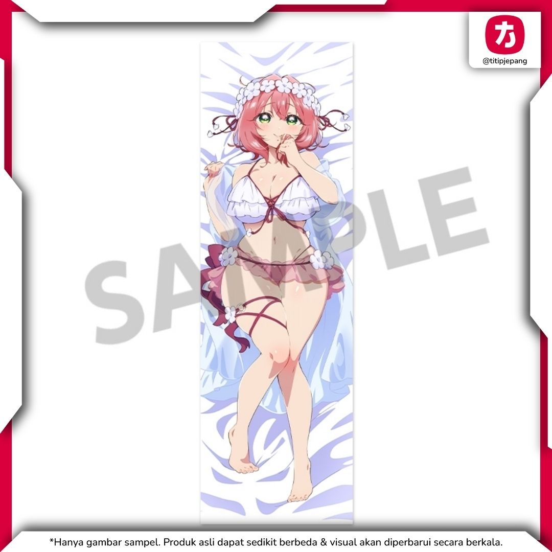 Hanazono Hakari Dakimakura Cover 100 Girlfriends Ilustrasi Eksklusif