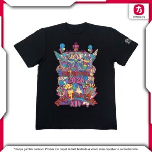 Kaos Final Fantasy XIV T-Shirt Souvenir of Straybaro Baju Casual Resmi Kaos Final Fantasy XIV T-Shirt Souvenir of Straybaro Baju Casual Resmi