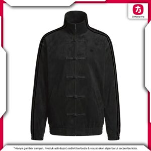 Jaket Final Fantasy XIV Lit Baff Apt Four Concealed Pon Track Jacket Hitam