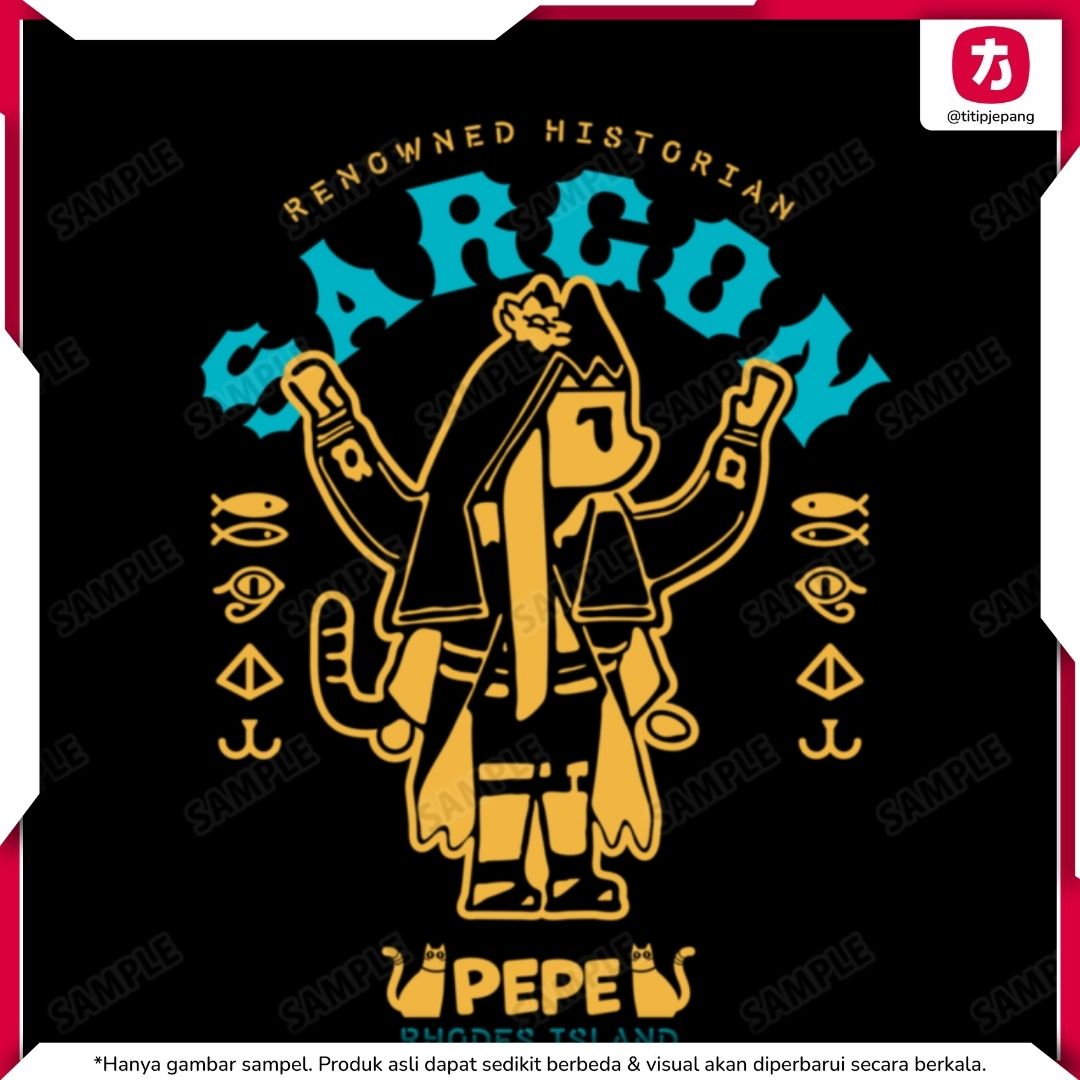Arknights Pepe College Tee Unisex XL XXL dengan Motif Sargon untuk Koleksi