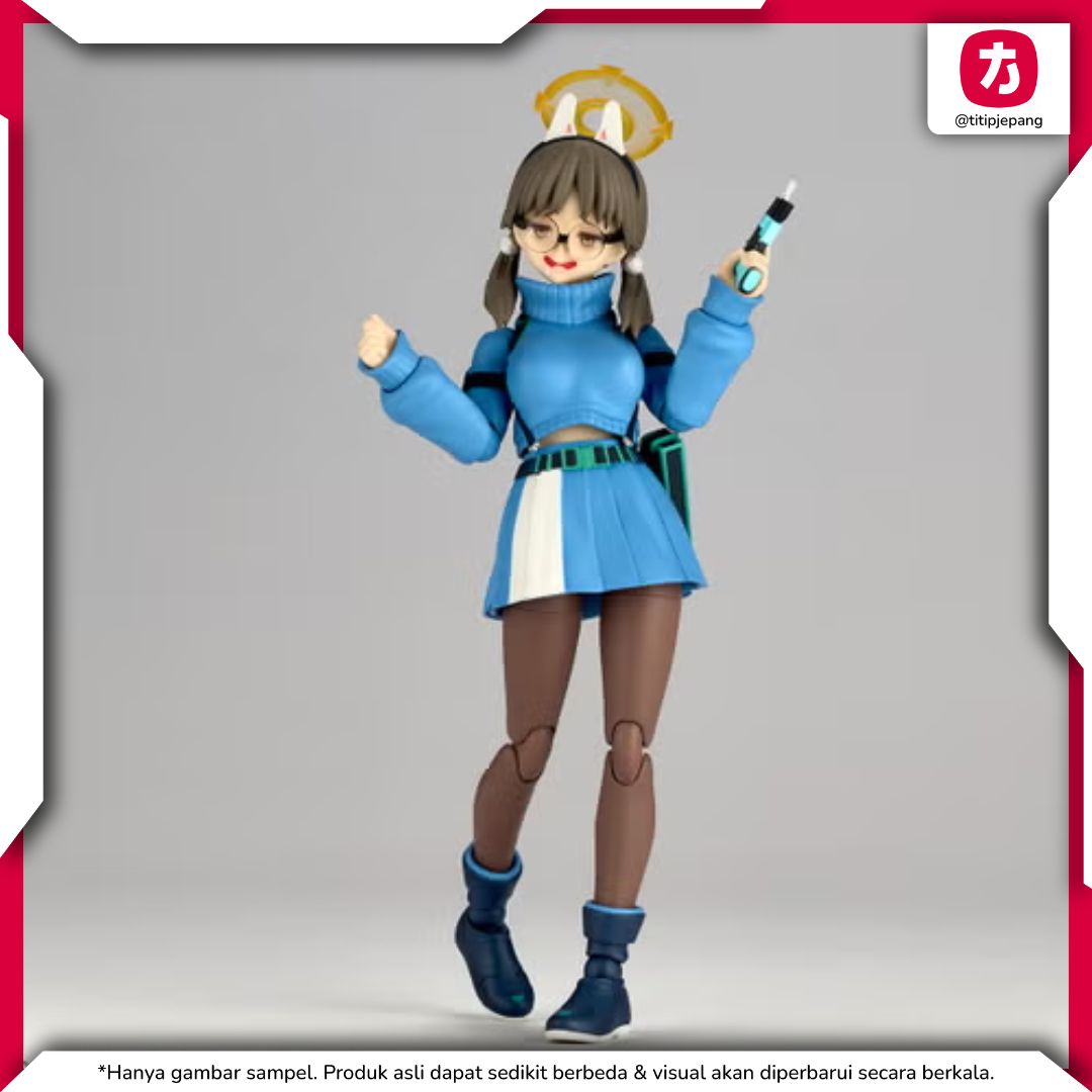 Revoltech Moe Blue Archive Figure dengan RABBIT-224 Pistol untuk Koleksi Revoltech Moe Blue Archive Figure dengan RABBIT-224 Pistol untuk Koleksi