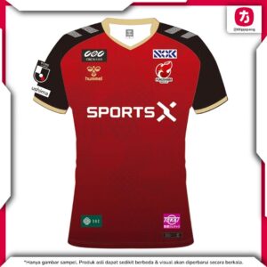 Hummel Home Short-Sleeve Authentic Jersey Fukushima United 26-27 Red Hummel Home Short-Sleeve Authentic Jersey Fukushima United 26-27 Red