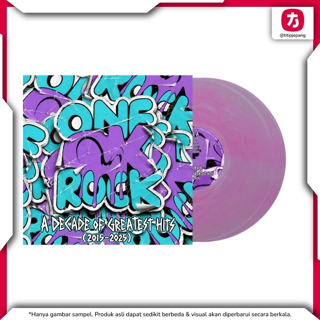 ONE OK ROCK Greatest Hits 2LP Clear Pink Galaxy Vinyl Koleksi Terbaik