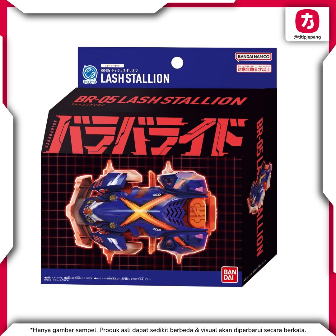 Baraba Ride Starter Set BR-05 Rush Stallion Mesin Spin untuk Battle Seru