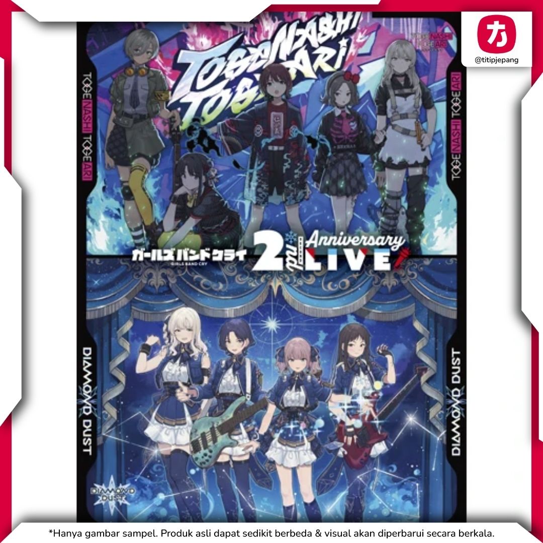 Bluray Togenashi Togeari Girls Band Cry 2nd Anniversary LIVE Bonus Stand