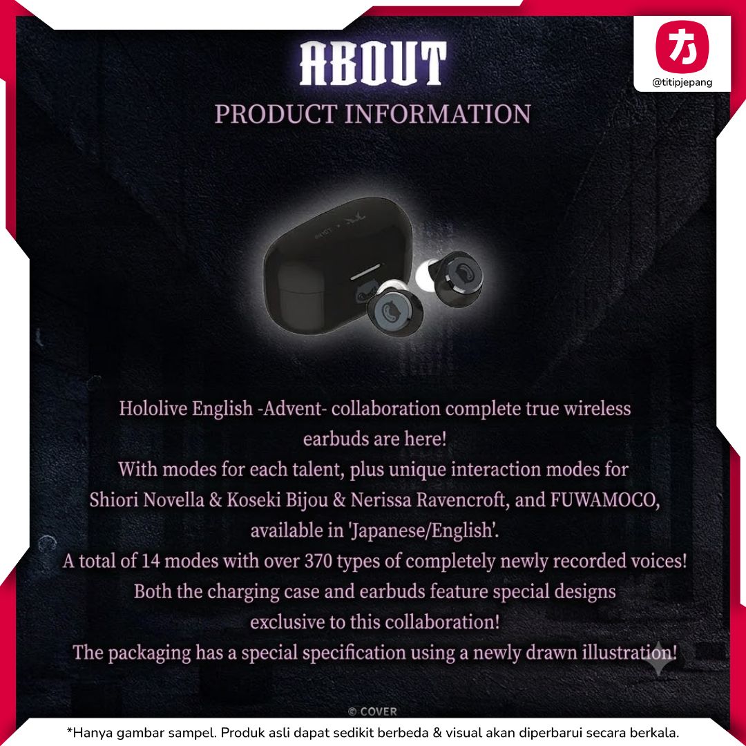 Aviot X Hololive English Advent TE-V1R-HE2 TWS dengan Voice Pack Eksklusif Aviot X Hololive English Advent TE-V1R-HE2 TWS dengan Voice Pack Eksklusif