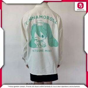 Piapro x Hatsune Miku Cinnamonroll Shirt Tie Kolaborasi Fashion Cute