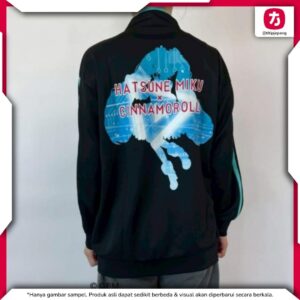 Hatsune Miku Blouson Black Mint Green Kolaborasi Stylish M/L Hatsune Miku Blouson Black Mint Green Kolaborasi Stylish M/L