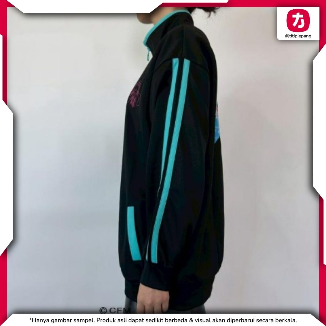 Hatsune Miku Blouson Black Mint Green Kolaborasi Stylish M/L Hatsune Miku Blouson Black Mint Green Kolaborasi Stylish M/L