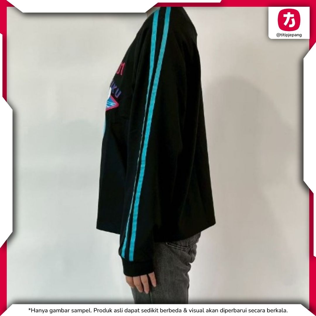 Hatsune Miku Women's Pullover Kolaborasi Piapro x Sanrio Karakter Premium M/L Hatsune Miku Women's Pullover Kolaborasi Piapro x Sanrio Karakter Premium M/L