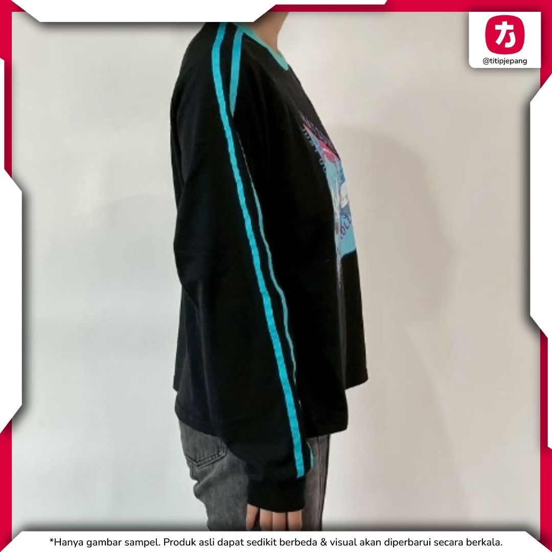Hatsune Miku Women's Pullover Kolaborasi Piapro x Sanrio Karakter Premium M/L Hatsune Miku Women's Pullover Kolaborasi Piapro x Sanrio Karakter Premium M/L