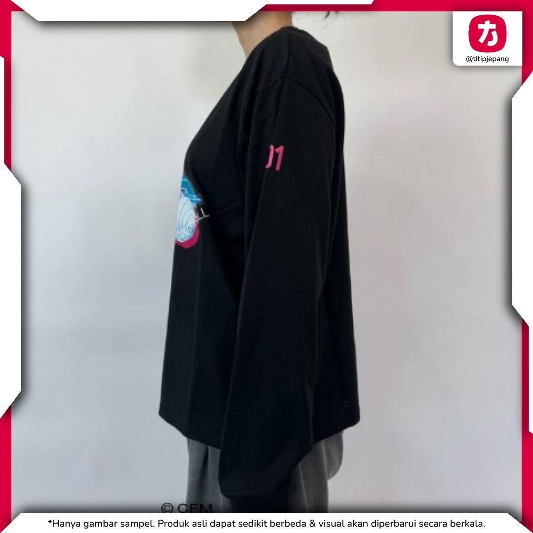 Hatsune Miku Pullover Black Mint Green Kolaborasi Piapro x Sanrio Premium Hatsune Miku Pullover Black Mint Green Kolaborasi Piapro x Sanrio Premium