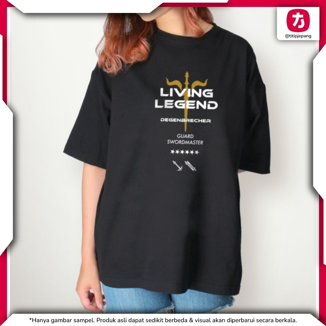 T-Shirt Arknights Degenbrecher Shopping Version Big Silhouette Unisex Jepang T-Shirt Arknights Degenbrecher Shopping Version Big Silhouette Unisex Jepang