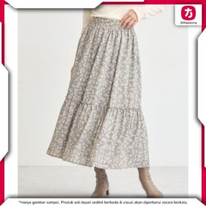 Rok earth music ecology Natsume's Book of Friends Long Skirt Beige Rok earth music ecology Natsume's Book of Friends Long Skirt Beige