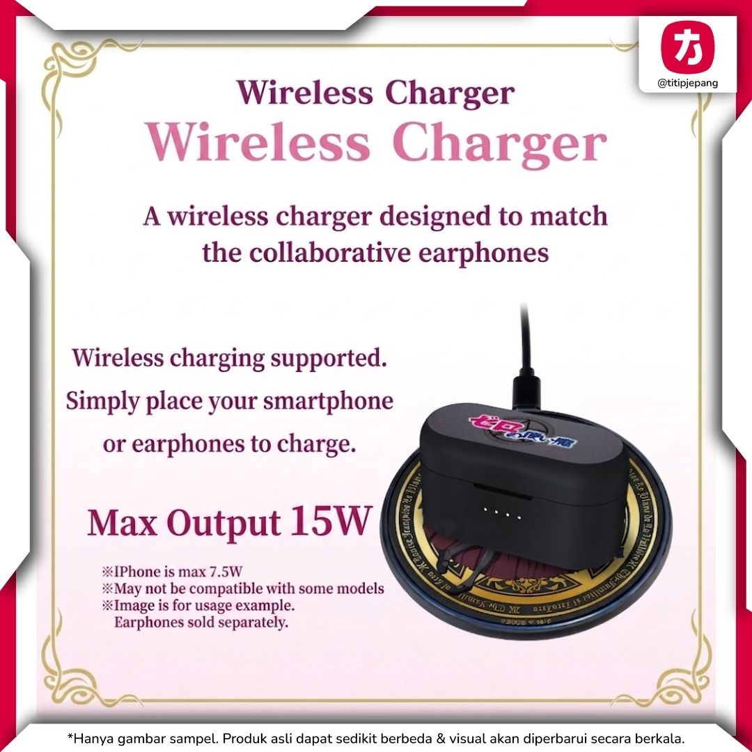 Onkyo X The Familiar of Zero Wireless Charger 15W untuk Pengisian Praktis