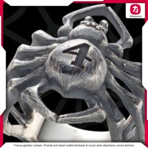 HUNTER x HUNTER Phantom Troupe Spider Ring, Silver 925 dengan Nomor Anggota HUNTER x HUNTER Phantom Troupe Spider Ring, Silver 925 dengan Nomor Anggota