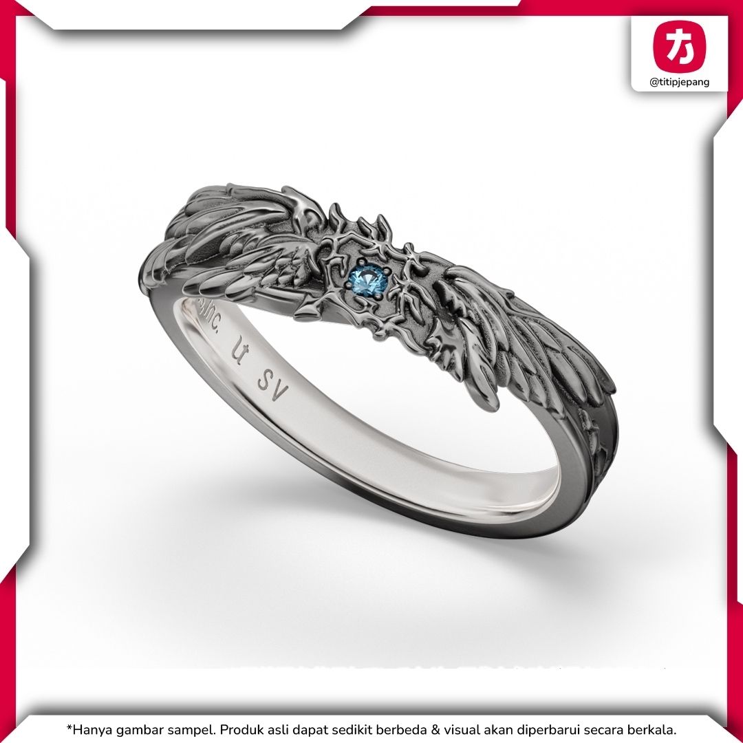 Granblue Fantasy Lucifer Motif Ring Silver dengan Desain Elegan dan Berkarakter