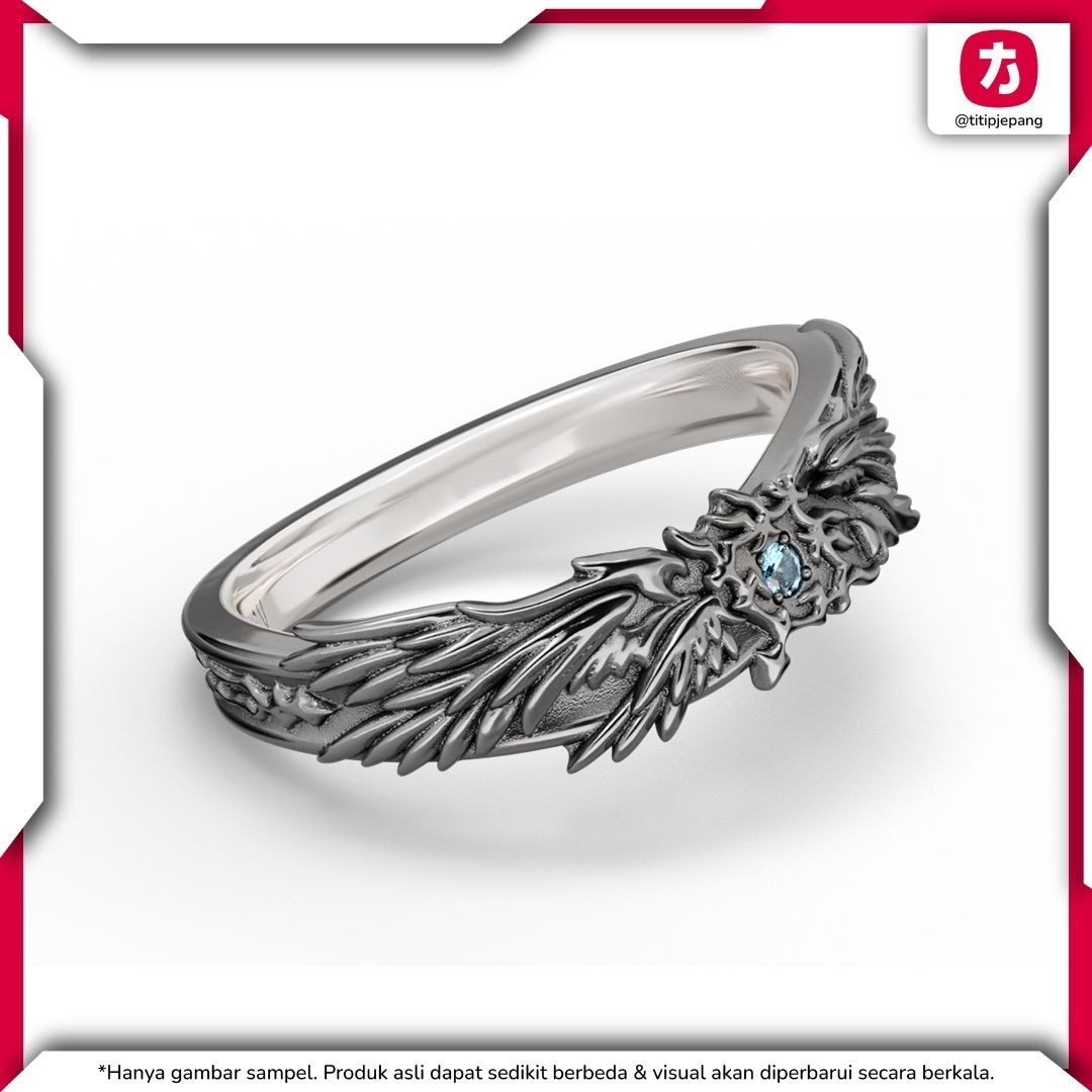 Granblue Fantasy Lucifer Motif Ring Silver dengan Desain Elegan dan Berkarakter