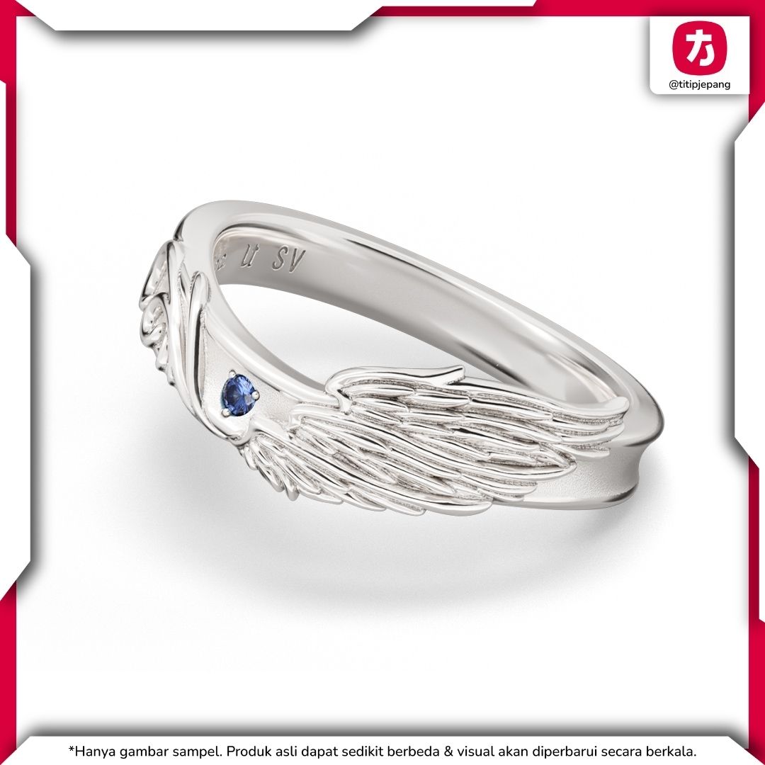 Granblue Fantasy Lucifer motif ring Silver 925 dengan Blue Sapphire Elegan Granblue Fantasy Lucifer motif ring Silver 925 dengan Blue Sapphire Elegan