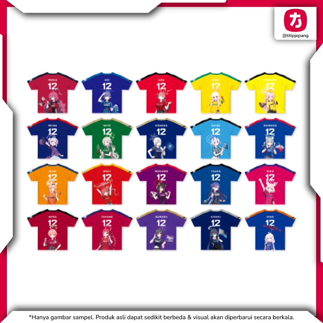 Blue Archive x J.League Confit T-Shirt Pilih Variasi dan Size Resmi Blue Archive x J.League Confit T-Shirt Pilih Variasi dan Size Resmi