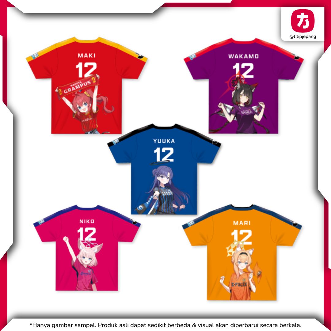 Blue Archive x J.League Confit T-Shirt Pilih Variasi dan Size Resmi Blue Archive x J.League Confit T-Shirt Pilih Variasi dan Size Resmi