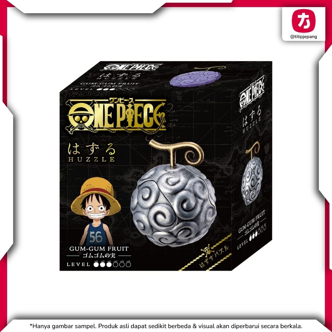 Huzzle One Piece Gum Gum Fruit Metal 3D Puzzle Edisi Koleksi