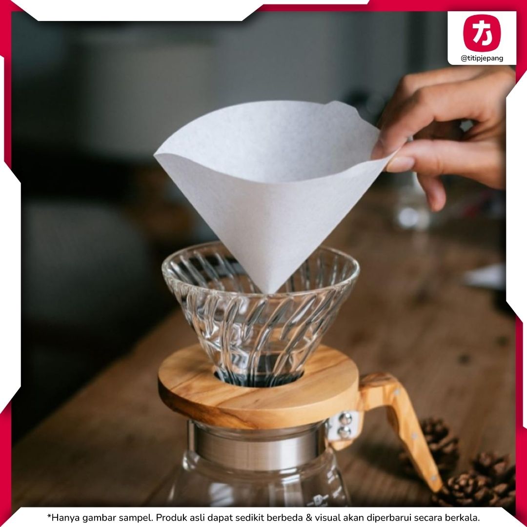 HARIO Paper Filter 02 100 Sheets untuk Seduhan V60 1–4 Cangkir