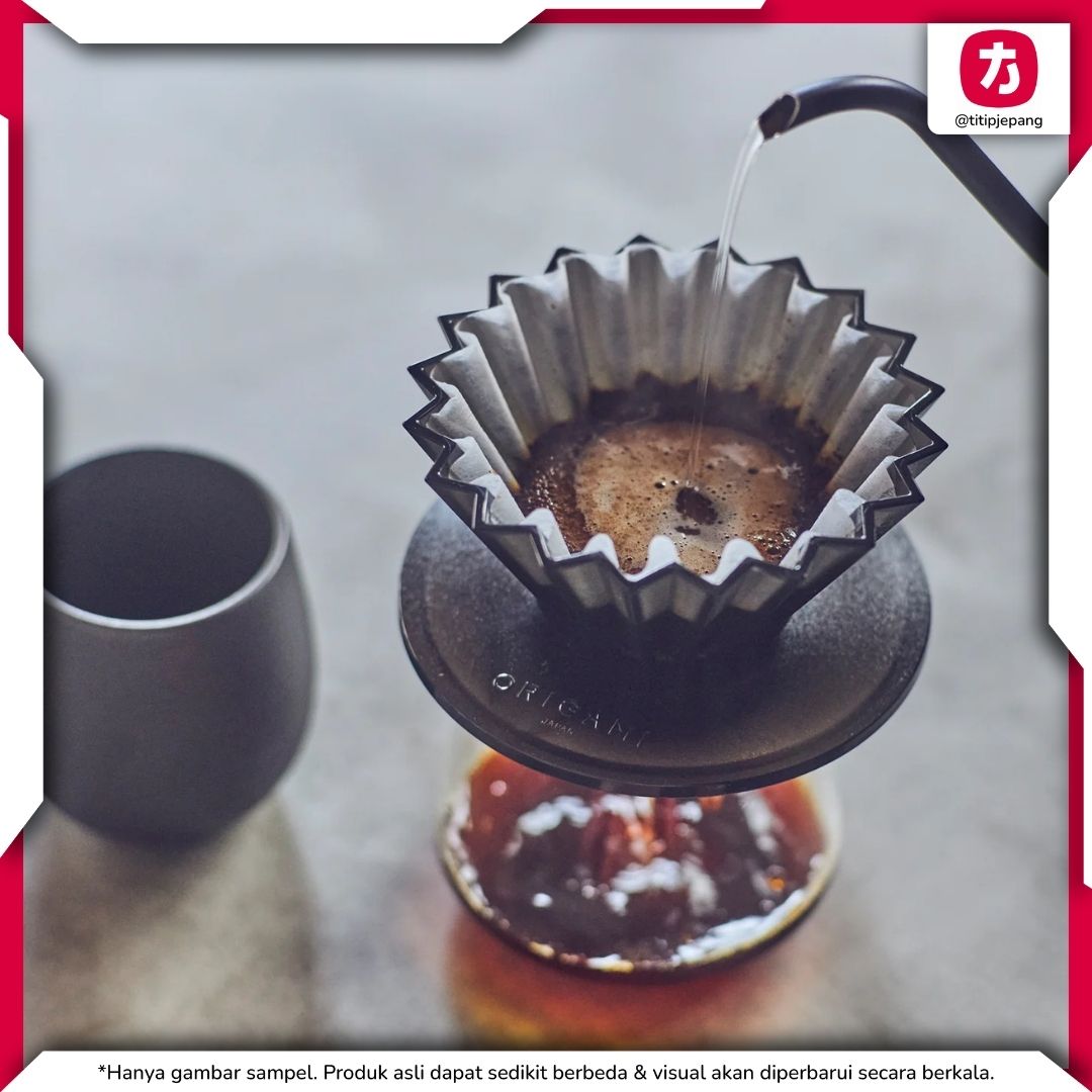 ORIGAMI Holder AS Resin Black Dudukan Dripper Kopi Presisi 