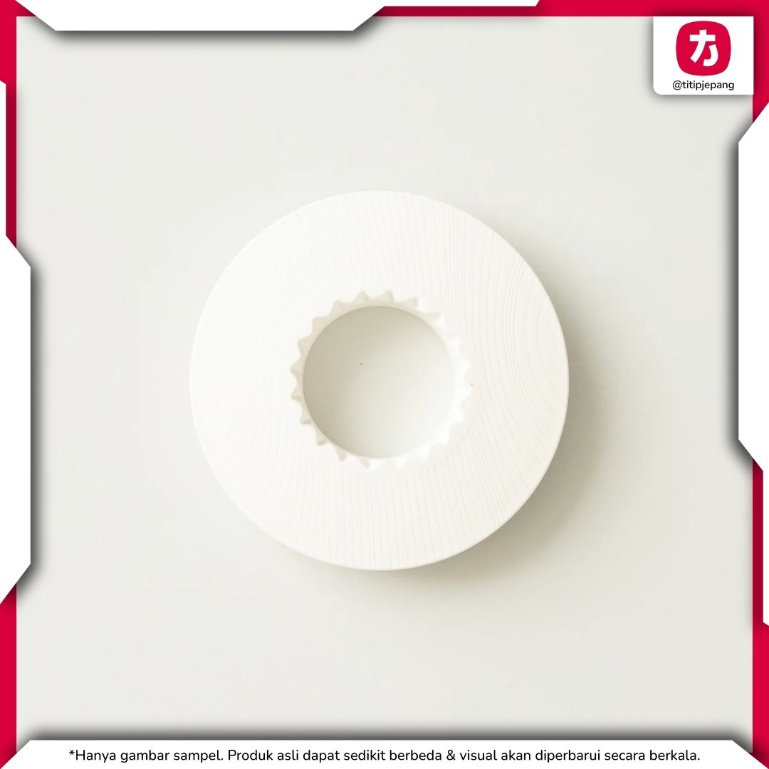 ORIGAMI Holder Grain White untuk Penyangga Dripper dengan Motif Serat Kayu