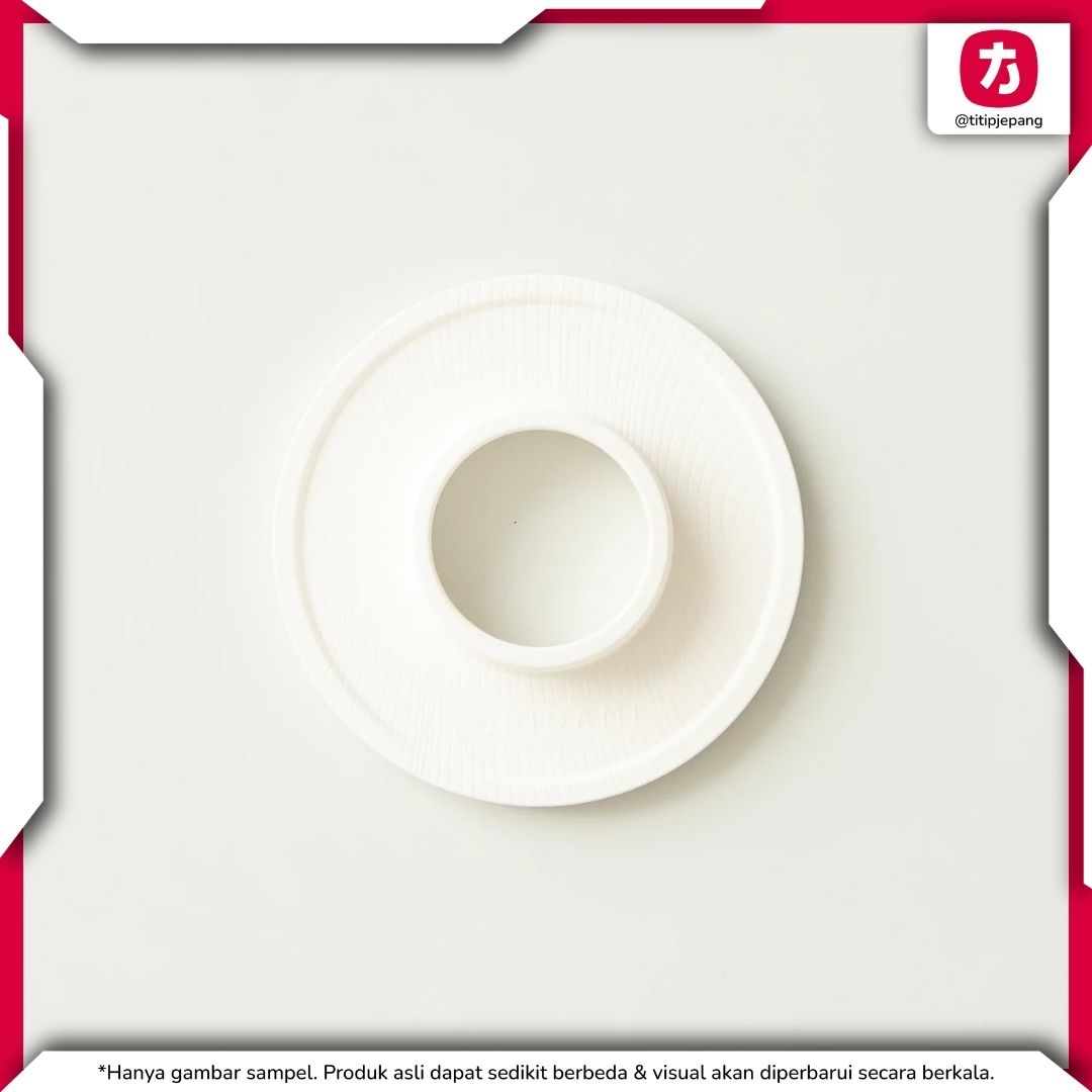 ORIGAMI Holder Grain White untuk Penyangga Dripper dengan Motif Serat Kayu