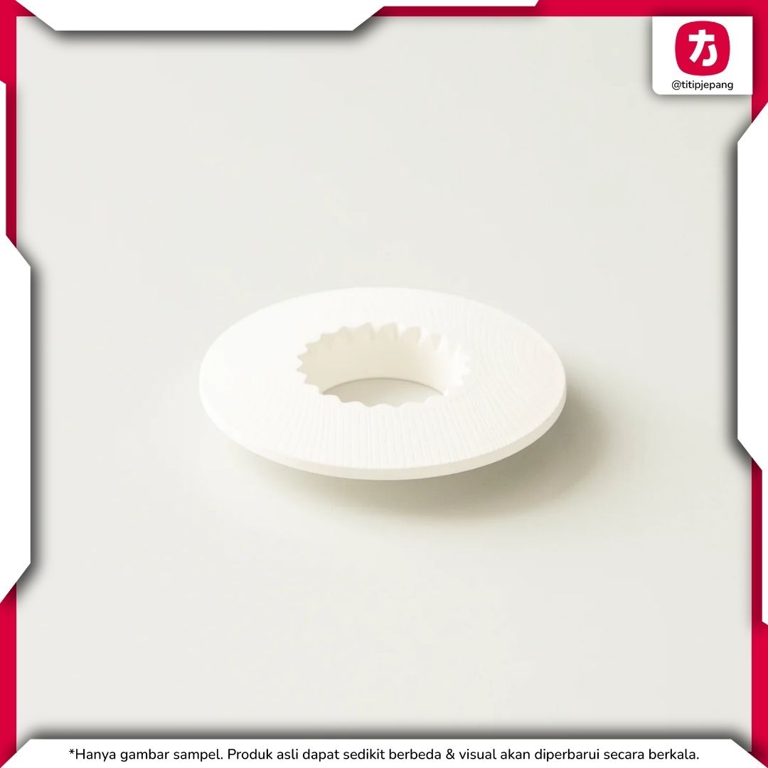 ORIGAMI Holder Grain White untuk Penyangga Dripper dengan Motif Serat Kayu