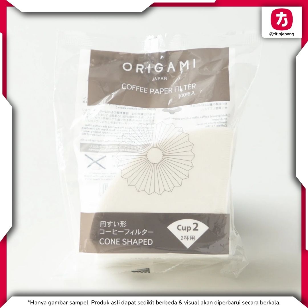 ORIGAMI Paper Filter 1-2 Cups Kertas Menyaring Kopi Kompleks