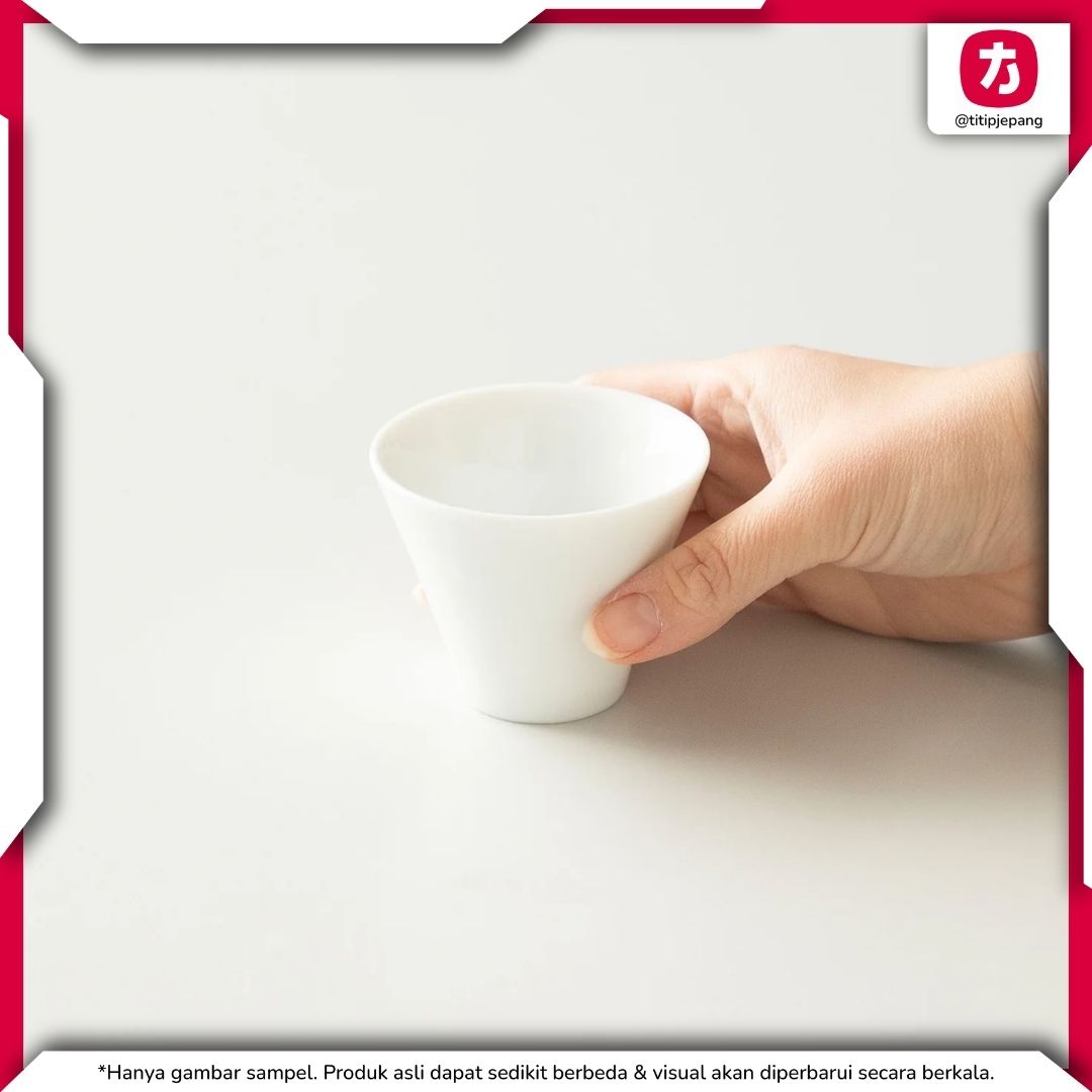 ORIGAMI Sensory Espresso Cup Narrow White Cangkir Espresso Tajam
