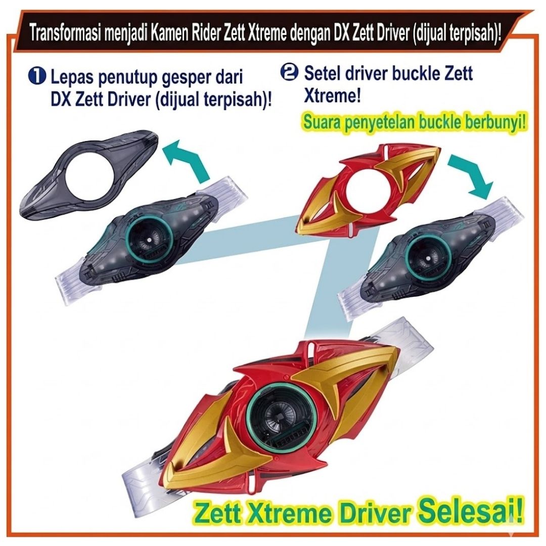 Kamen Rider Zezt DX Exdream Driver Bandai Aksesori Transformasi Resmi Kamen Rider Zezt DX Exdream Driver Bandai Aksesori Transformasi Resmi