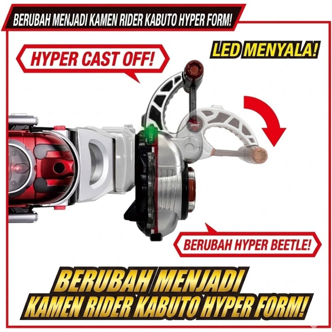 Kamen Rider Kabuto DX Hyper Zector Super Best Bandai Koleksi Premium