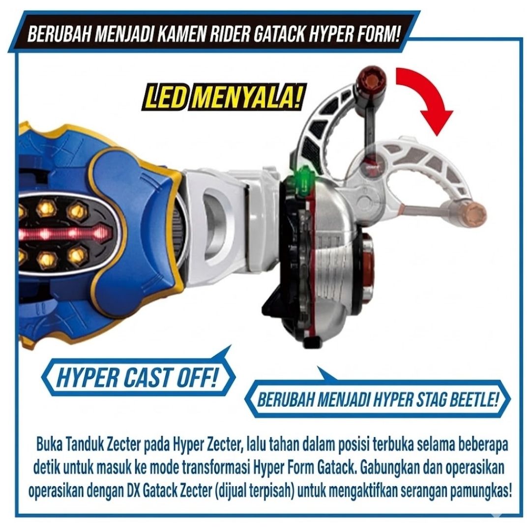 Kamen Rider Kabuto DX Hyper Zector Super Best Bandai Koleksi Premium