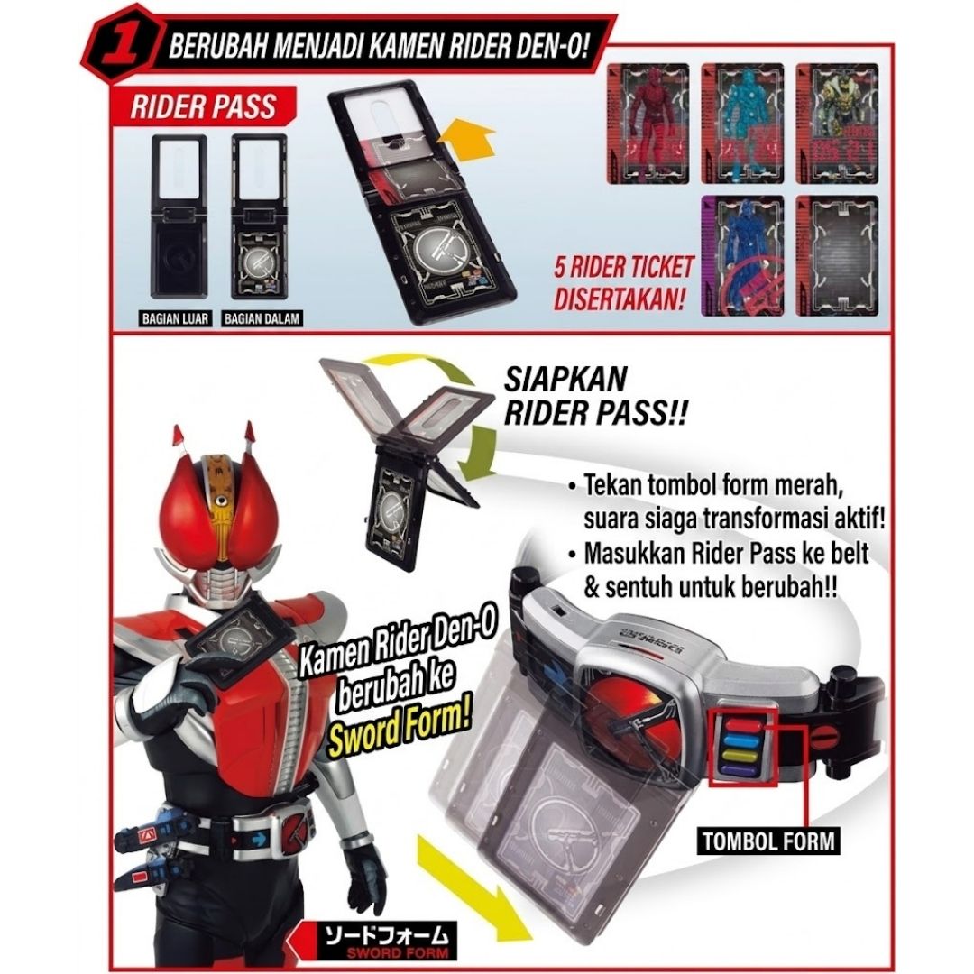 Bandai Super Best DX Kamen Rider Den-O Belt Transformasi Original Bandai Super Best DX Kamen Rider Den-O Belt Transformasi Original