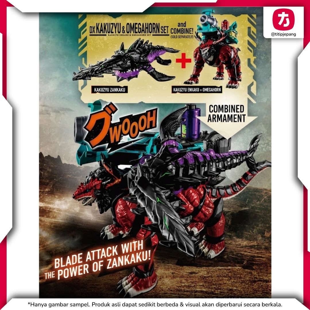 Bandai DX Mega Slash Horn Zankaku untuk Koleksi dan Permainan Interaktif Bandai DX Mega Slash Horn Zankaku untuk Koleksi dan Permainan Interaktif