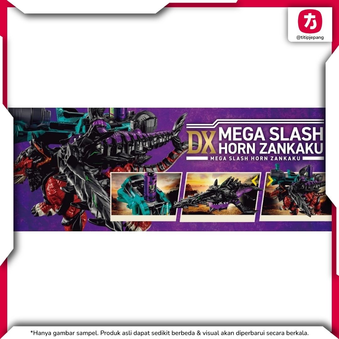 Bandai DX Mega Slash Horn Zankaku untuk Koleksi dan Permainan Interaktif