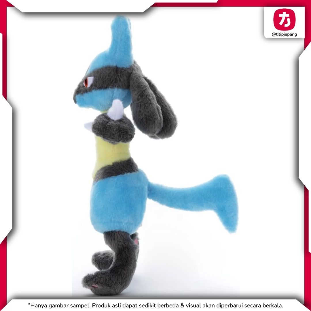 Pokemon Lucario Plush Takara Tomy Arts Boneka Koleksi Besar Tinggi 29 cm