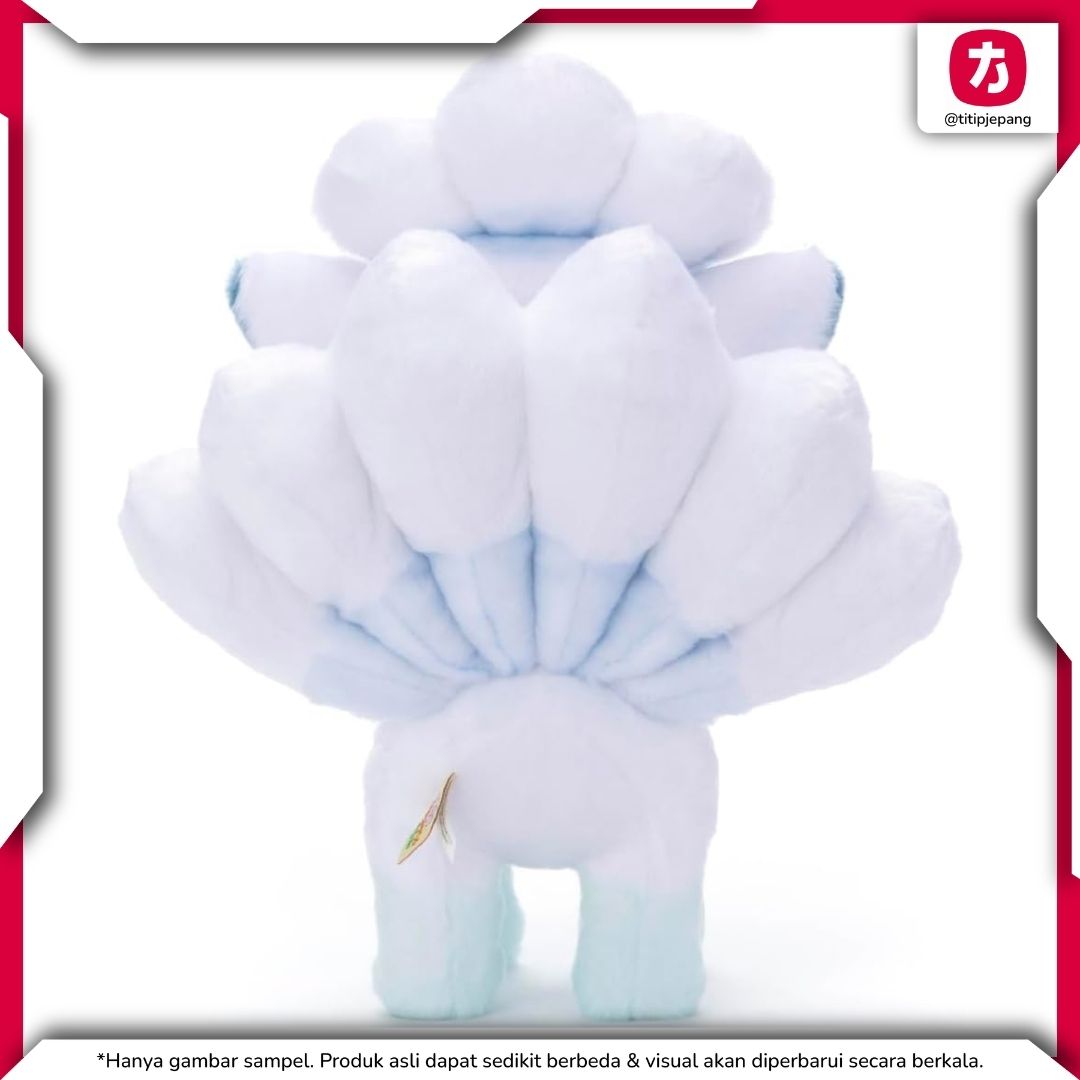Pokemon Alolan Vulpix Plush Takara Tomy Arts Boneka Koleksi Imut 23 cm