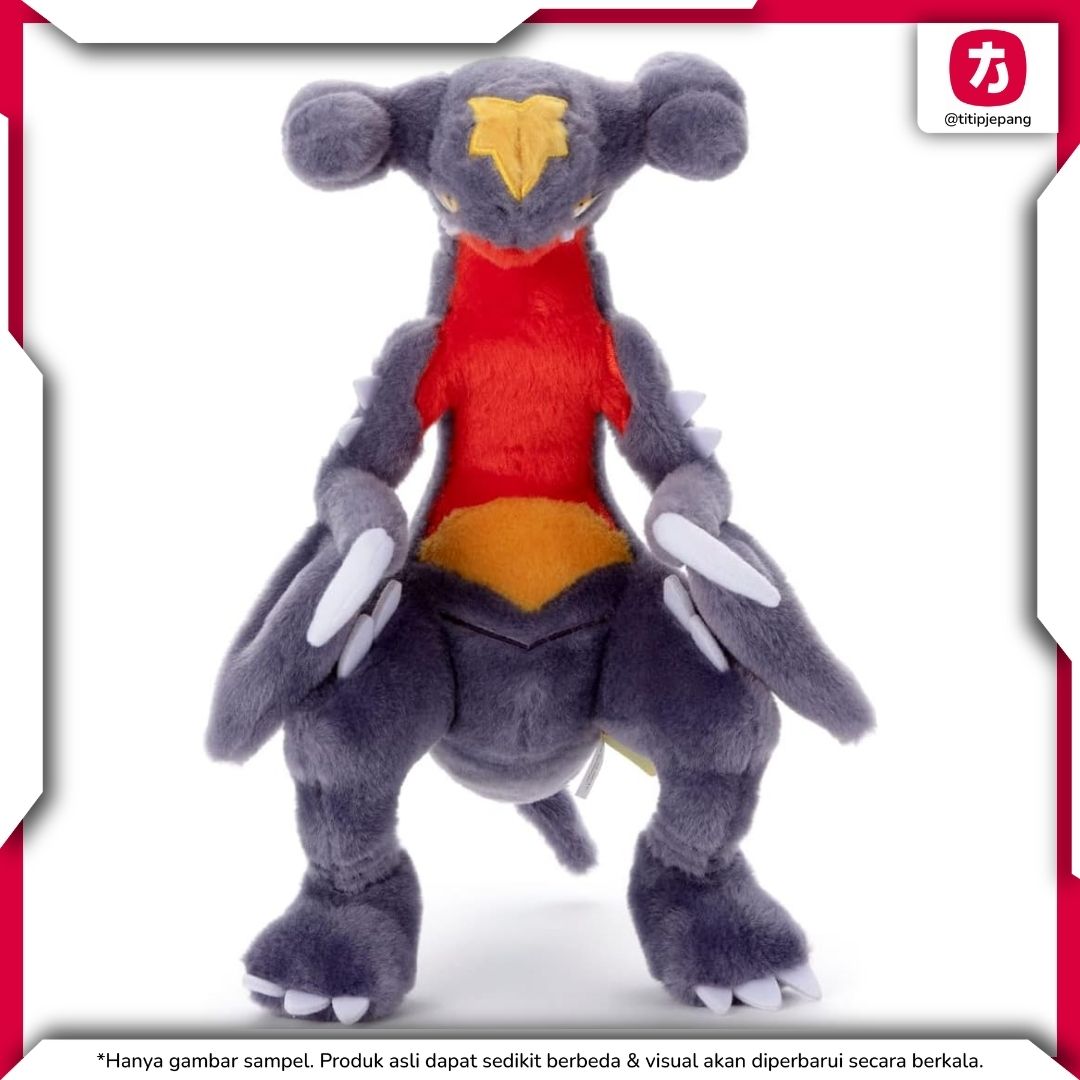 Pokemon Garchomp Plush Takara Tomy Arts Boneka Koleksi Besar Ukuran 28 cm