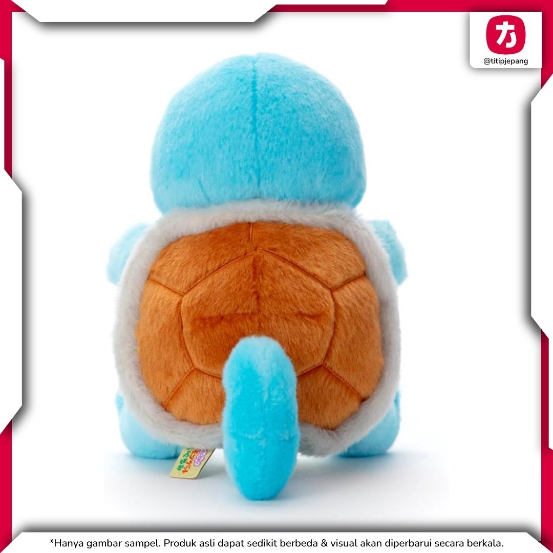 Pokemon Squirtle Plush Takara Tomy Arts Boneka Koleksi Lucu Ukuran 18 cm