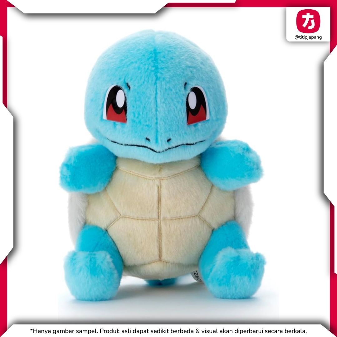 Pokemon Squirtle Plush Takara Tomy Arts Boneka Koleksi Lucu Ukuran 18 cm